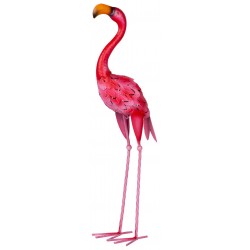 Dekor kerti flamingó fém 65 cm